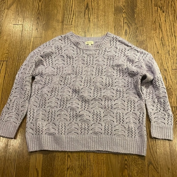 Ultra Flirt soft lilac purple crewneck sweater size 1x - Picture 1 of 7